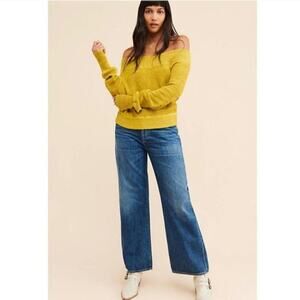 Free People Sugar Rush Off the Shoulder Sweater Size: S
